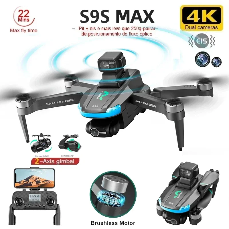 NEW S9S MAX MINI Drone 4K 2-Ax - Drone Camera Hd ulasan dan harga