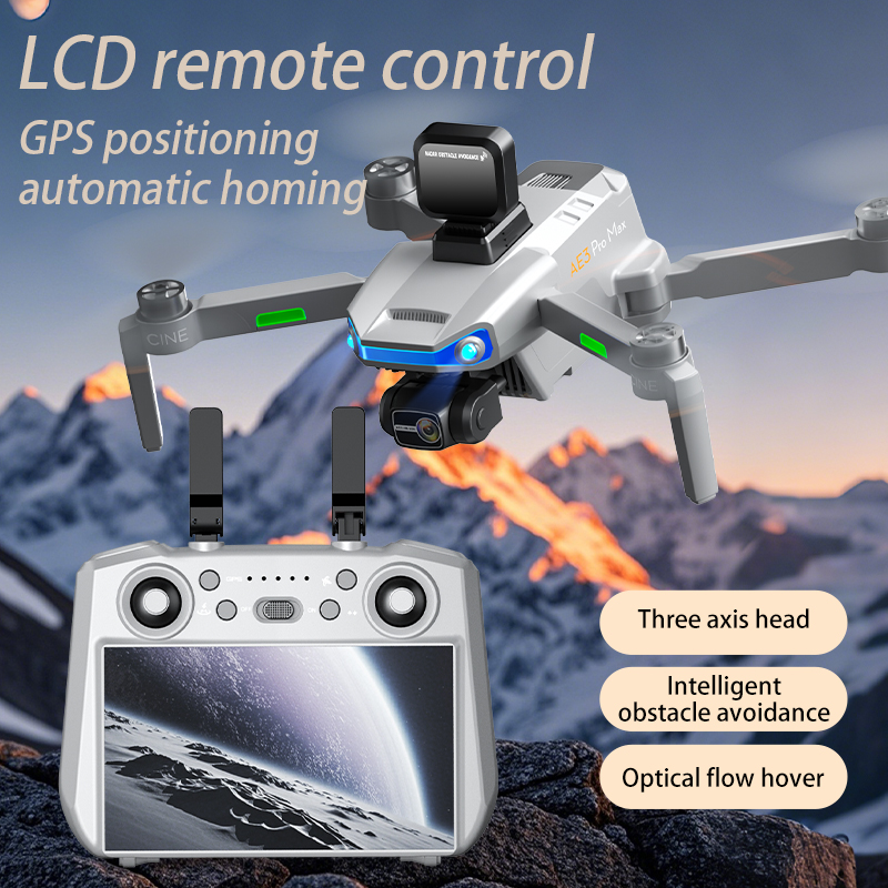 AE3 PRO Max NEW LCD SC GPS Dro - Drone Camera Professional ulasan dan harga