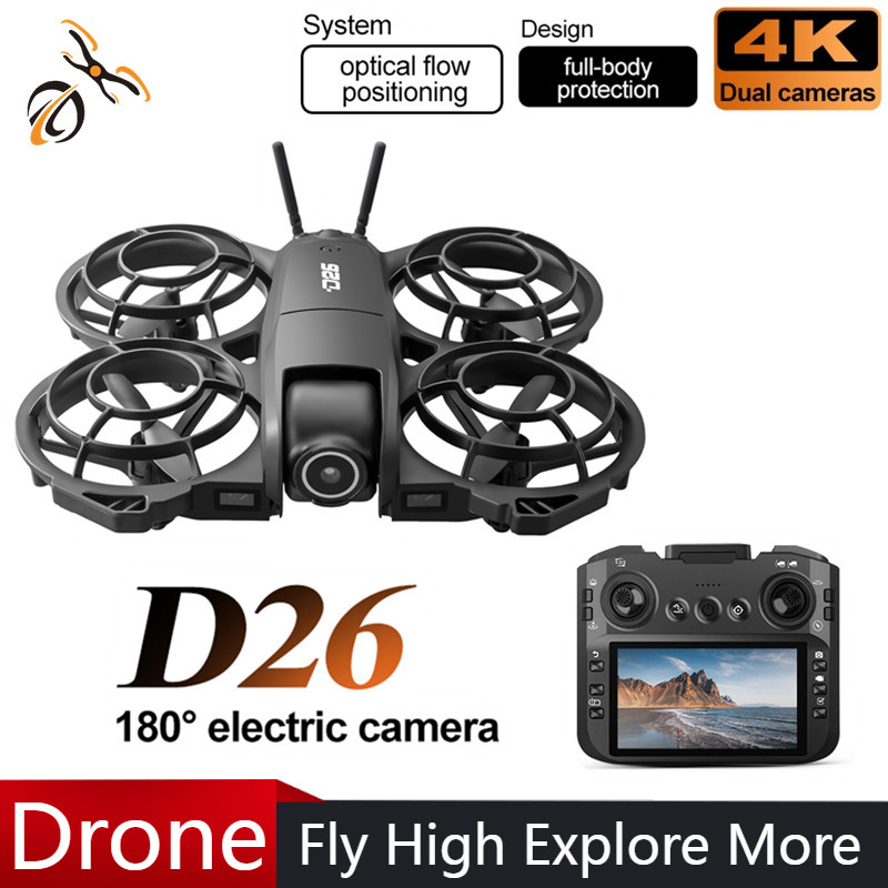 D26 Drone 4K Aerial HD 180° Ca - Drone Camera Hd ulasan dan harga