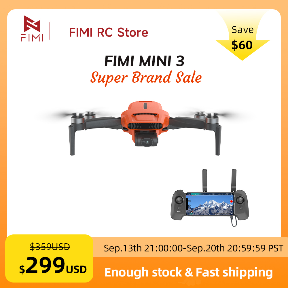 FIMI MINI 3 Camere Drone 4K 60 - Drone Camera With Gimbal ulasan dan harga